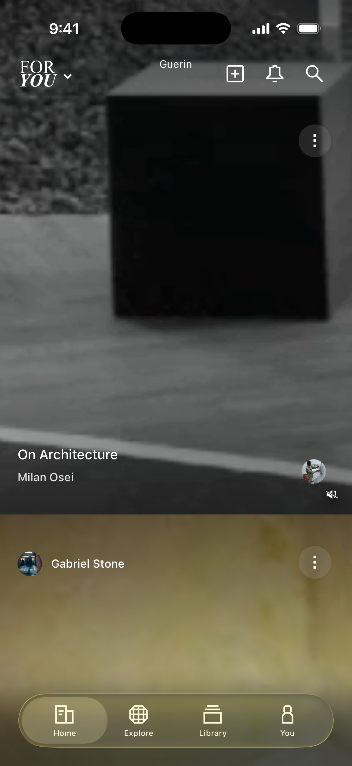 Guerin’s Home feed